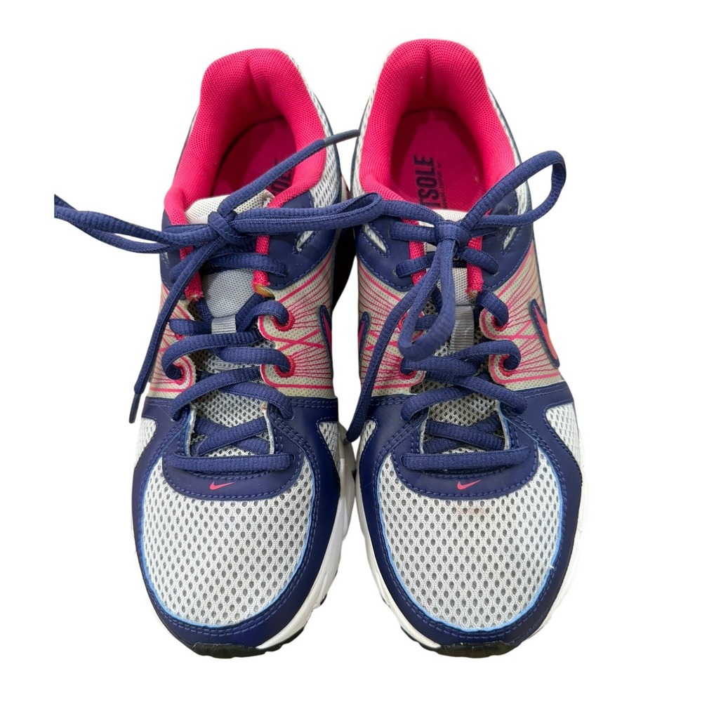 Nike Air Zoom Moto 9 Womens Running Shoes Sneakers Blue Pink Silver Size 7.5